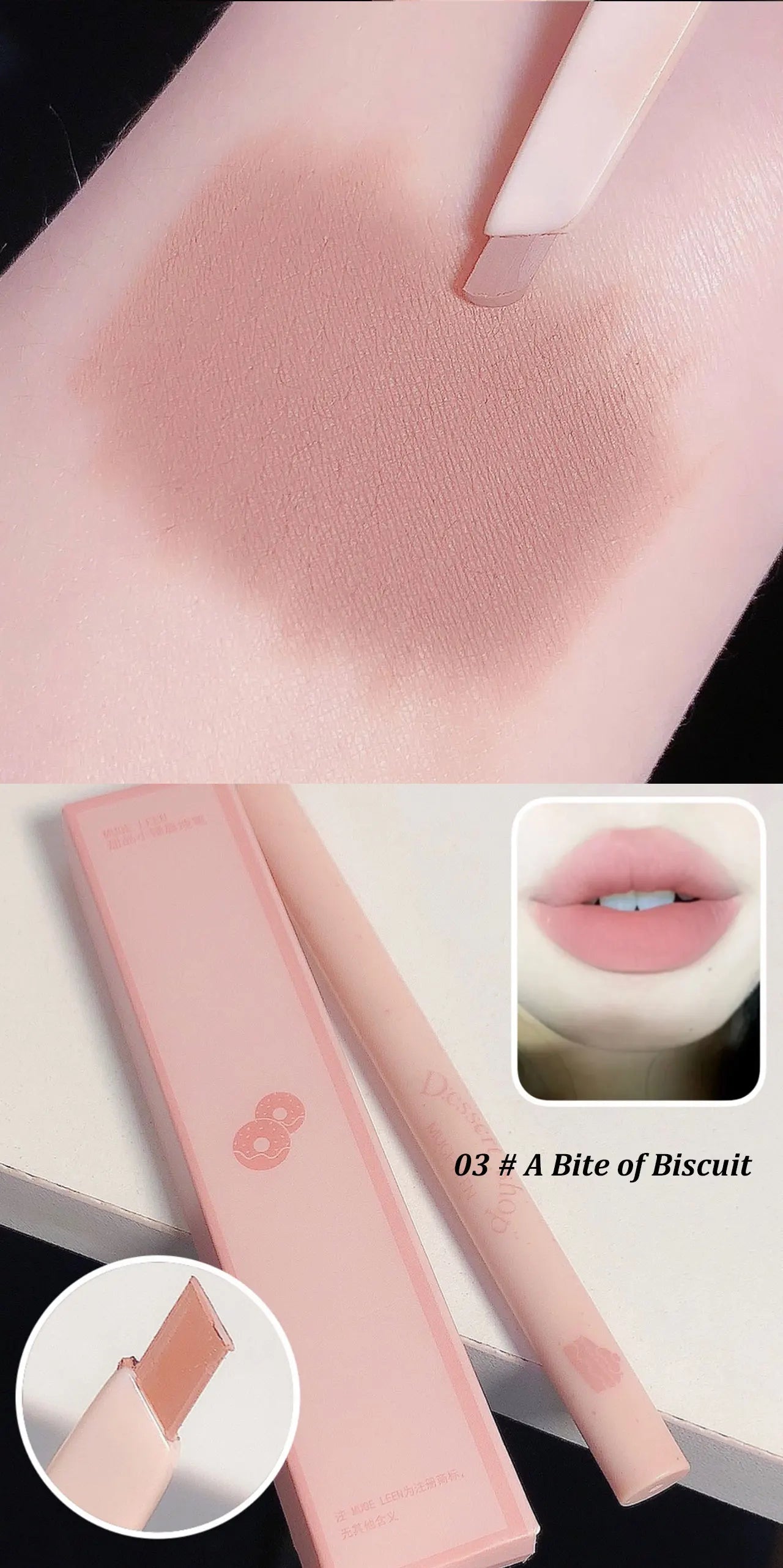 LuxuryGlow Waterproof Automatic Lip Liner Pen – Long-Lasting Smooth Outline