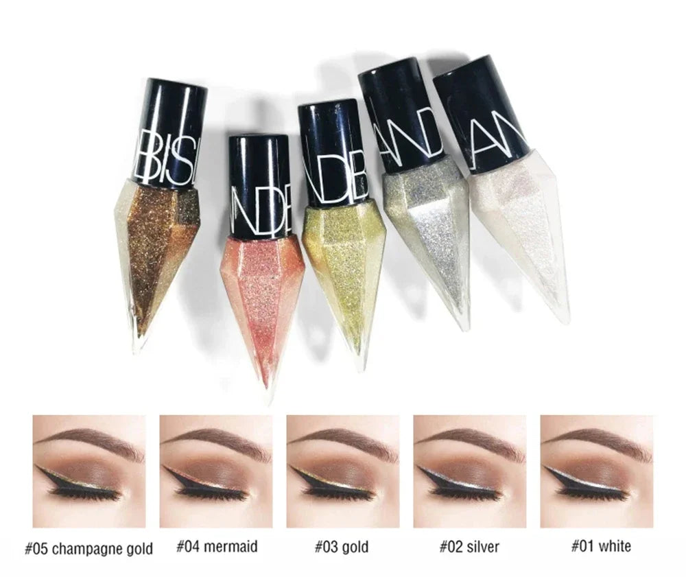 SAKSRAAR Diamond Glitter Eyeliner & Eyeshadow – Waterproof, Shimmer, Long-Lasting (2.5g)