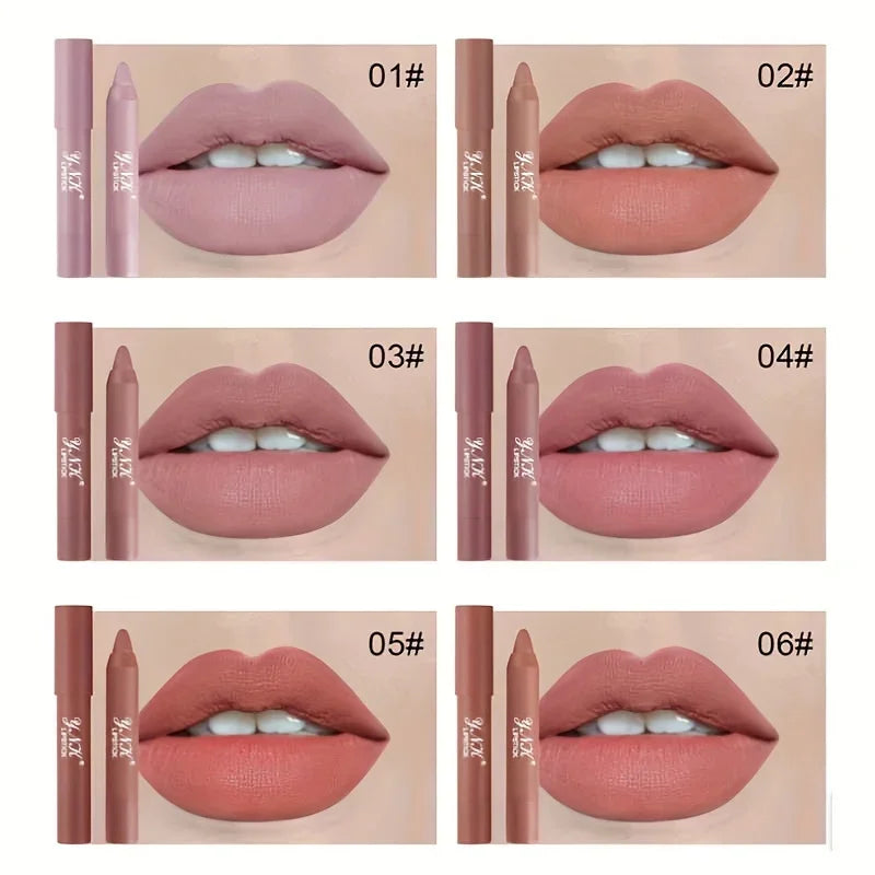 Lápiz labial mate LuxuryGlow Velvet | Tinte labial nude resistente al agua y de larga duración