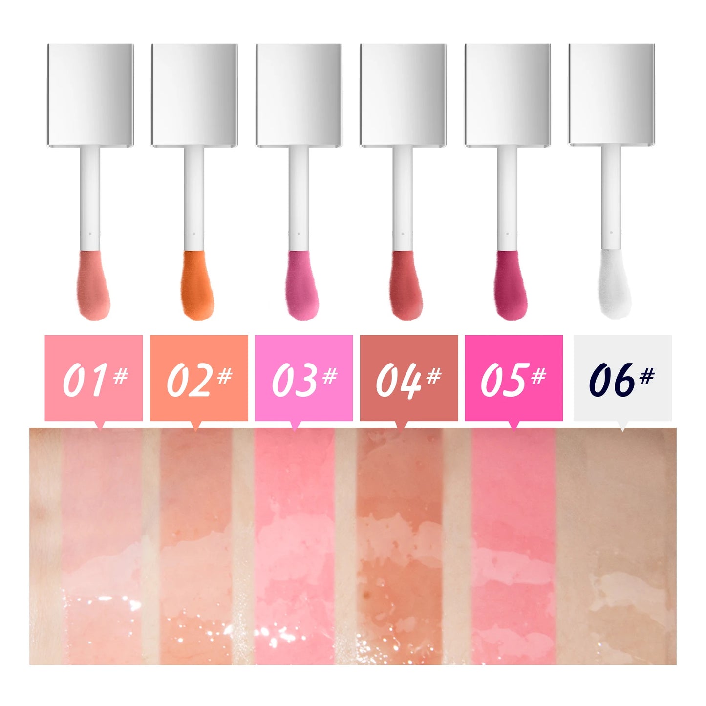 Aceite labial Hello Kiss Crystal Jelly | Brillo hidratante y voluminizador para labios hidratados