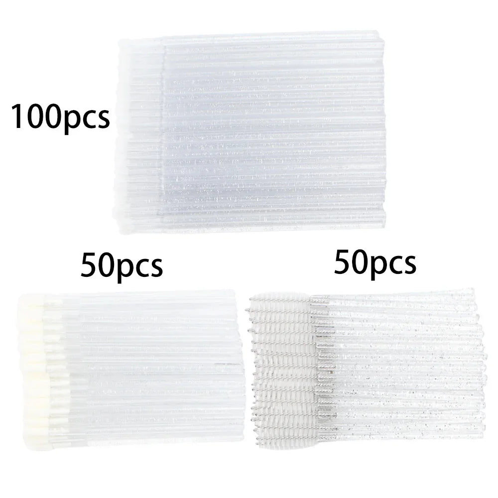 Juego de 200 pinceles desechables para rímel, labios, microcepillo, hisopo aplicador para extensiones de pestañas y cejas, herramientas de maquillaje.