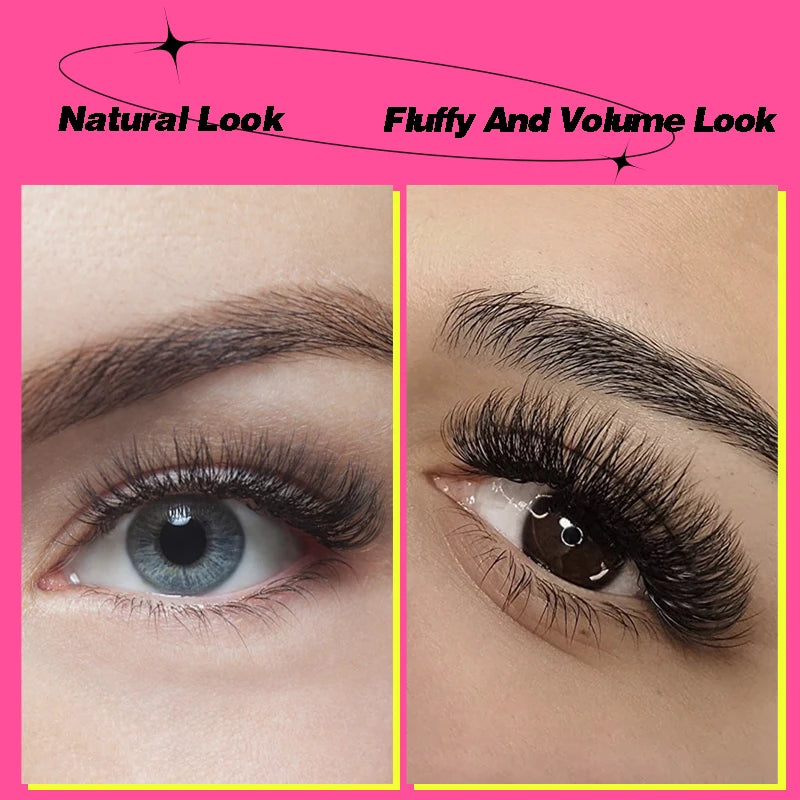TDANCE 1000 Premade Loose Volume Lash Fans | Mixed Length 8–15mm | Pointy Base Medium Stem
