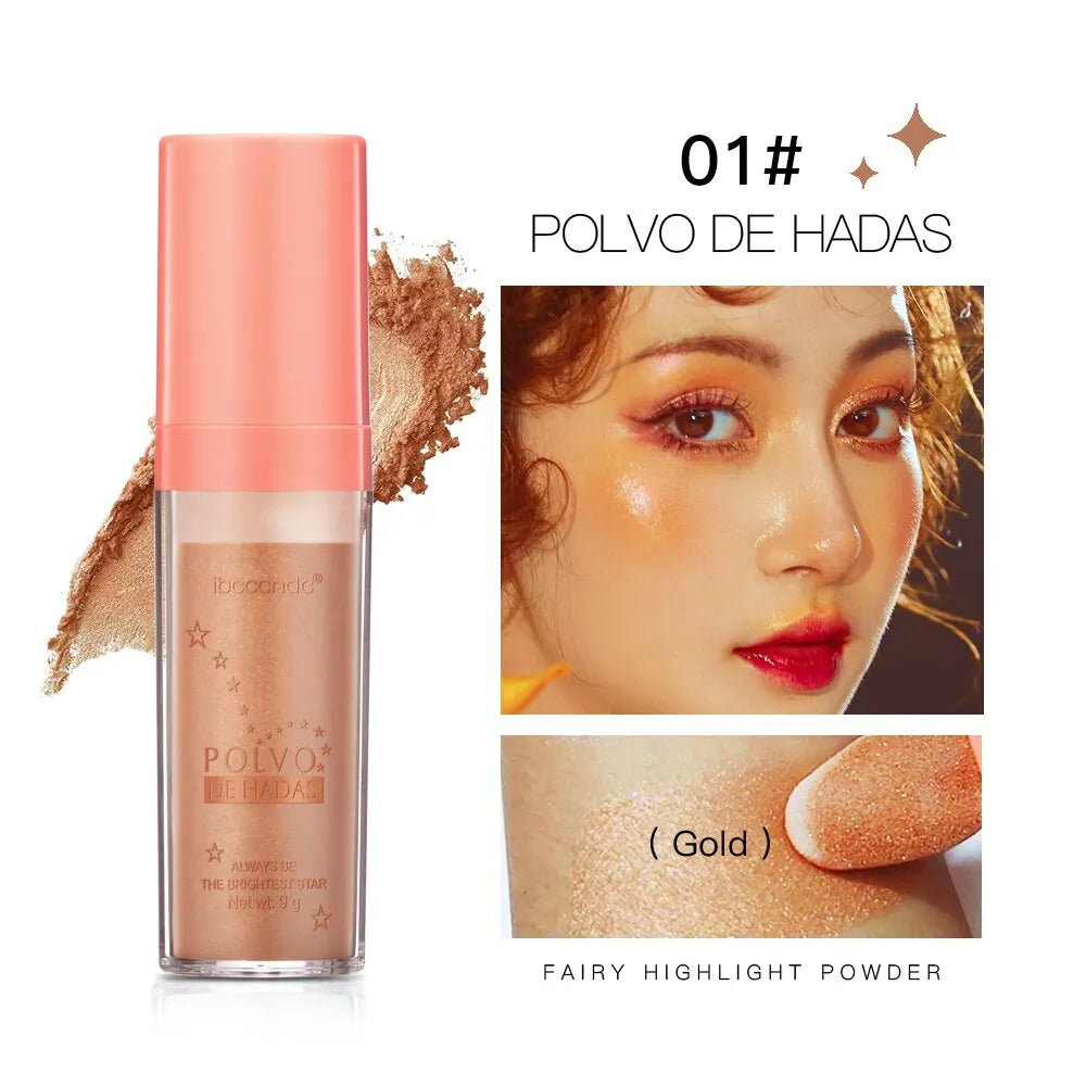 بودرة هايلايتر لاكيرين فيري جلو ثلاثية الألوان - وردي، ذهبي، برونزي لامع