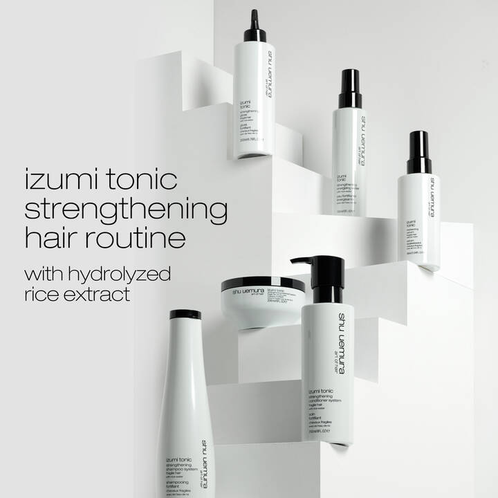 Acondicionador tónico fortalecedor con agua de arroz Shu Uemura Izumi: cabello más grueso, fuerte y brillante (250 ml)