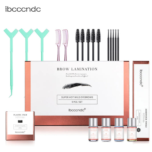 مجموعة لاكراين لتغليف الحواجب بالكيراتين - رفع الحواجب وتغذيتها في المنزل