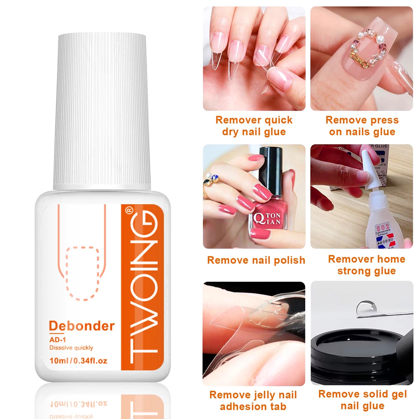 TWOING 7g Super Strong Nail Glue – Long-Lasting Adhesive for Press-On & Acrylic Nails