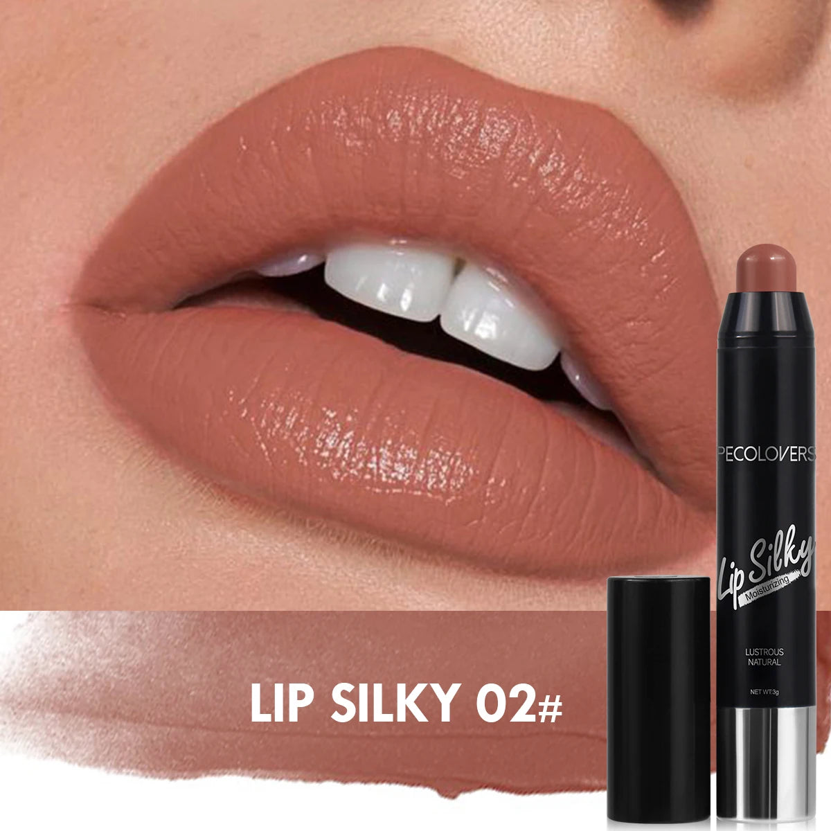 LuxuryGlow Waterproof Matte Lipstick Pencil – Long-Lasting, Non-Stick, Nude Lip Tint