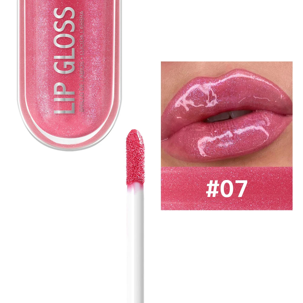 Set de brillo labial USHAS de 12 colores: brillo metálico e hidratación de larga duración