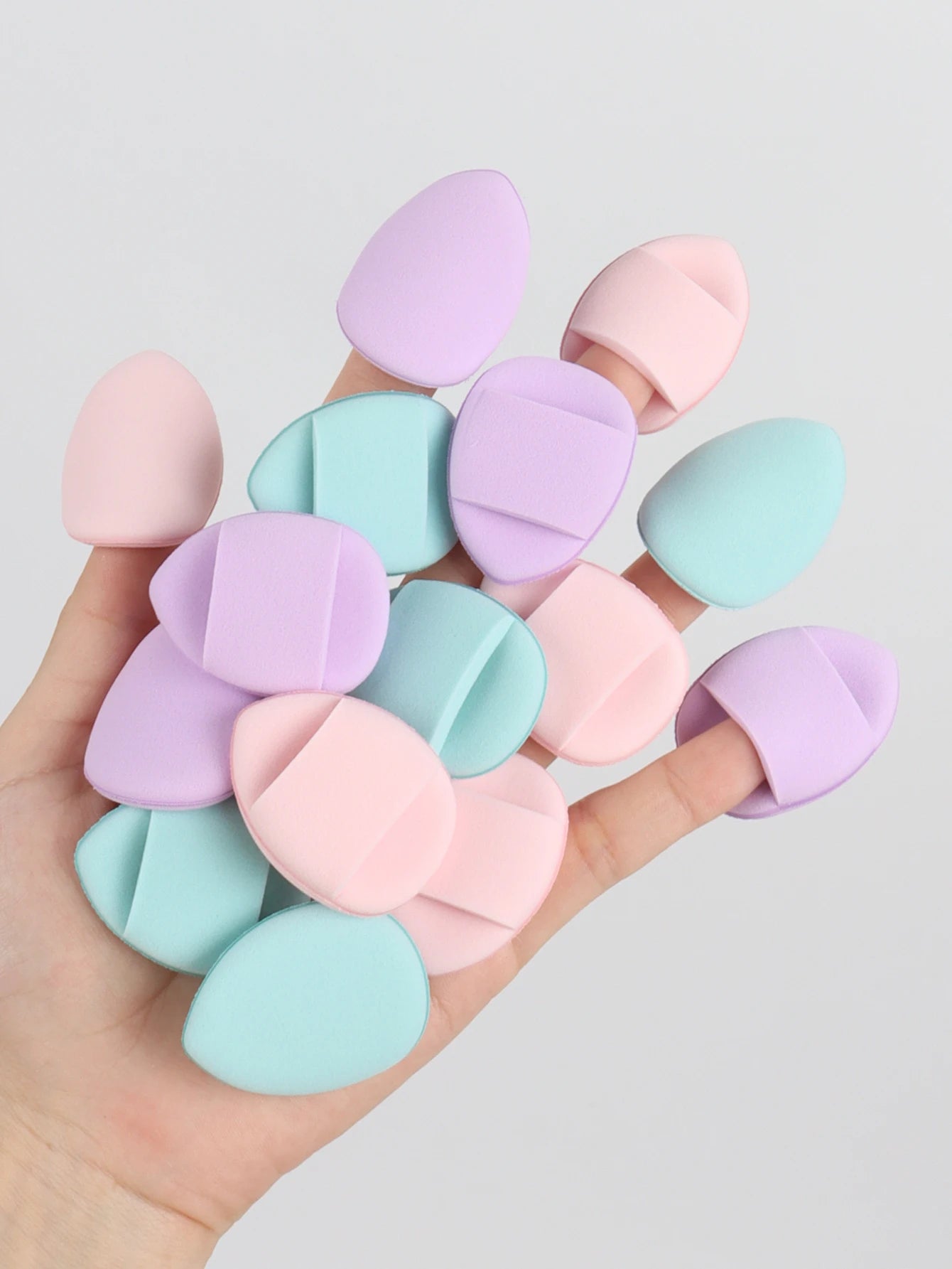 Esponjas de aire LuxuryGlow para dedos: herramienta de maquillaje suave, reutilizable e impecable