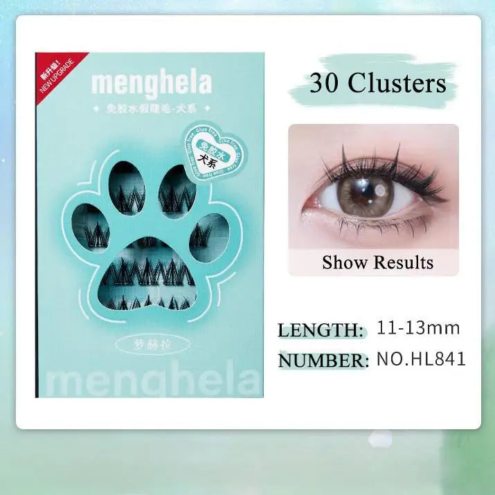 LuxuryGlow Glue-Free Fairy False Eyelashes | Easy Rebound & No-Removal Strip Lashes