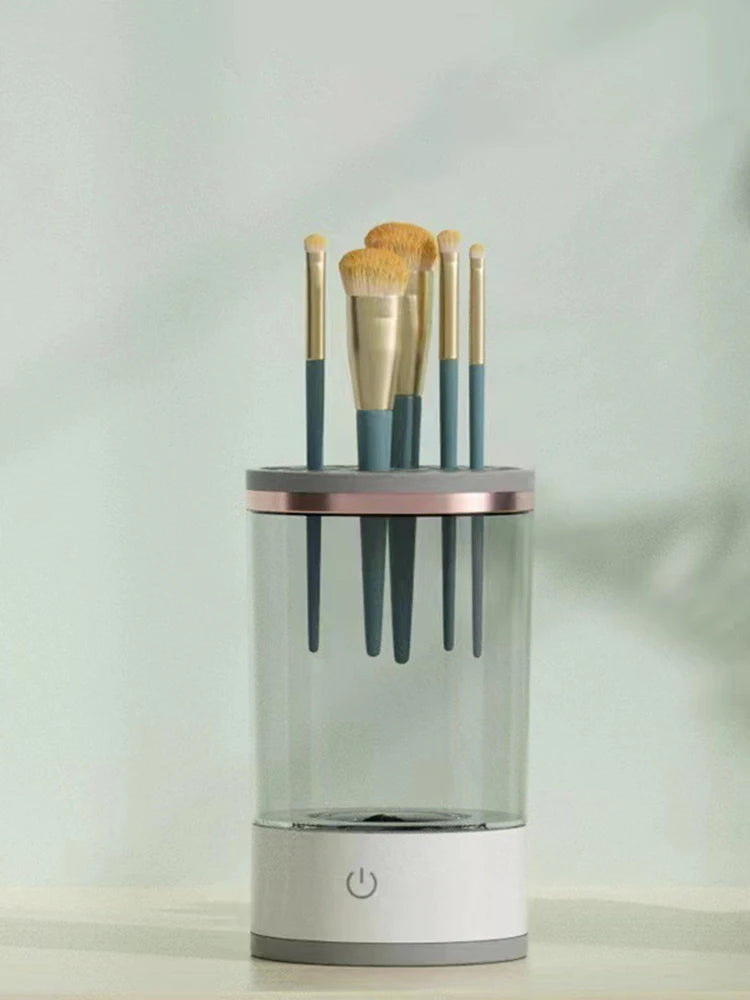 منظف فرش المكياج الدوار الأوتوماتيكي من LuxuryGlow - أداة تنظيف عميق بلمسة واحدة