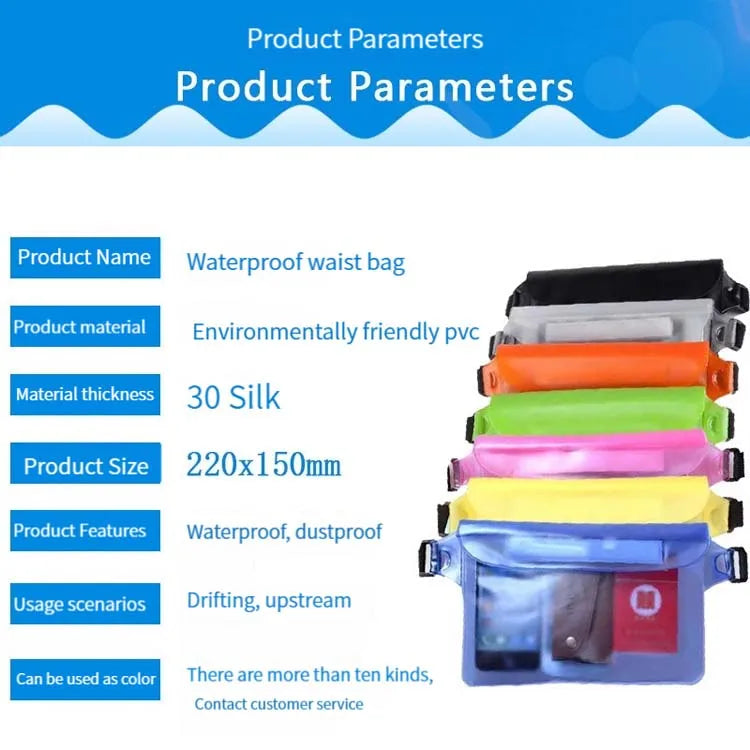 BeeChip Waterproof Waist & Shoulder Swimming Bag – Beach & Dive Phone Case
