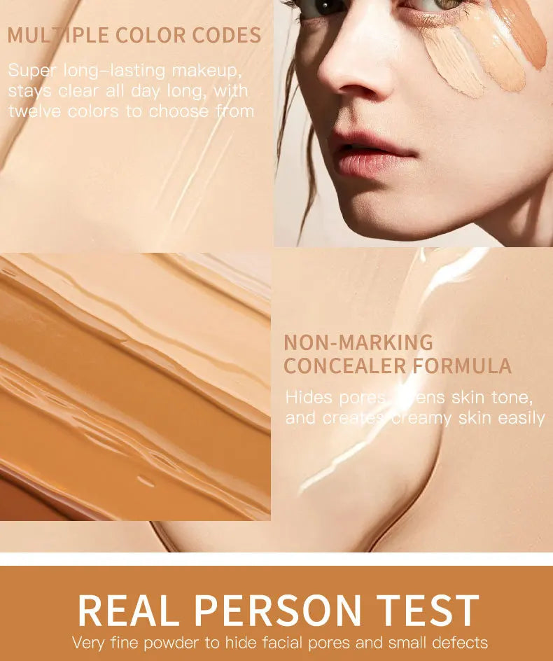 Base de maquillaje líquida MAXFINE: resistente al agua, al sudor y de cobertura total (30 ml)
