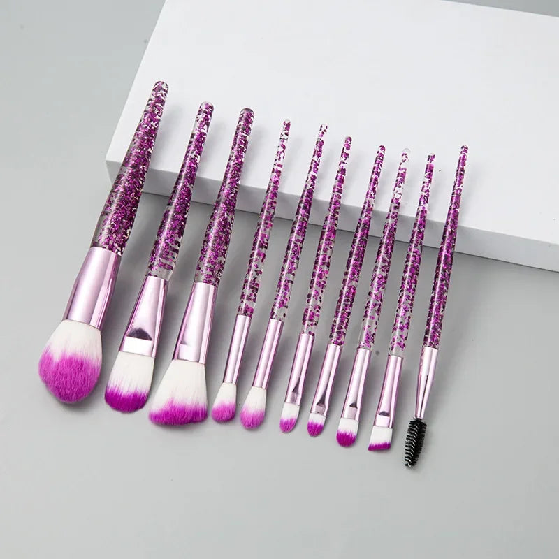 RUZOFO 10PCS Professional Makeup Brush Set – Ultra-Soft Brushes for Face & Eyes