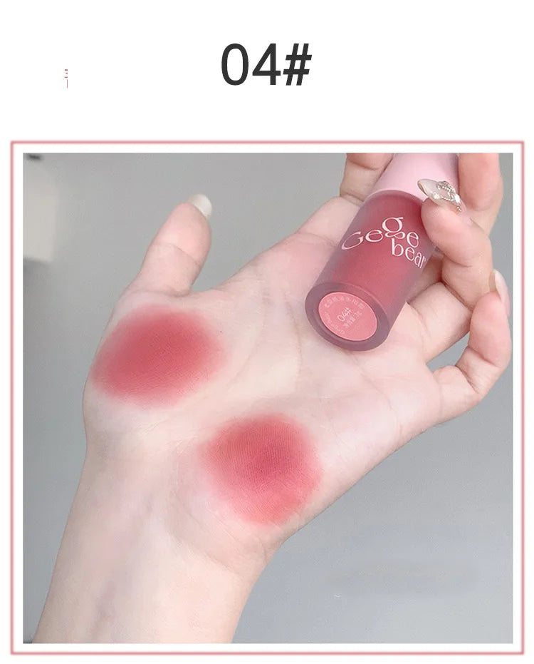 Crema de terciopelo 4 en 1 Gege Bear: lápiz labial, rubor, sombra de ojos y contorno