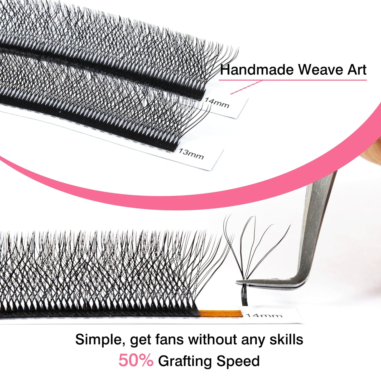 TDANCE 3D–6D Premade W Style Blooming Lash Fans | Faux Mink Volume Eyelash Extensions C120