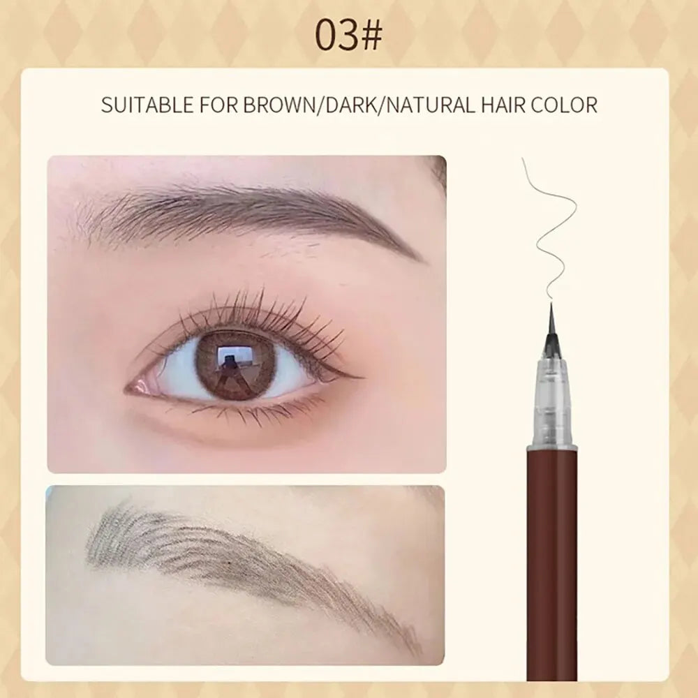 BIYA 0.01mm Ultra Fine Eyebrow Pen – Waterproof, Smudge-Proof & Natural Finish by BIYA