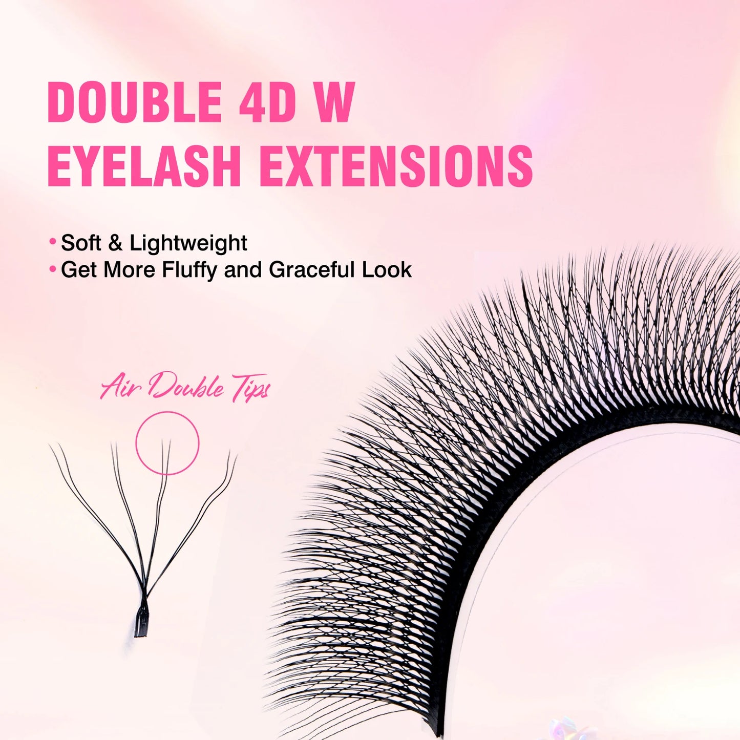 TDANCE 3D–6D Premade W Style Blooming Lash Fans | Faux Mink Volume Eyelash Extensions C60