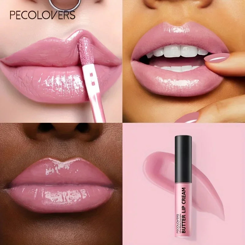 Labial líquido a prueba de agua LuxuryGlow: 21 tonos vibrantes con vitamina E y voluminizador de labios