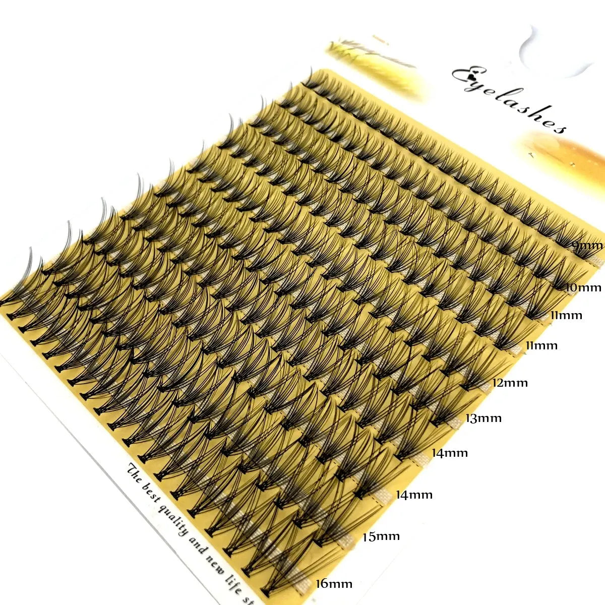 رموش HBZGTLAD 200 مجموعة متنوعة من الحجم - مراوح جاهزة من 10D إلى 80D