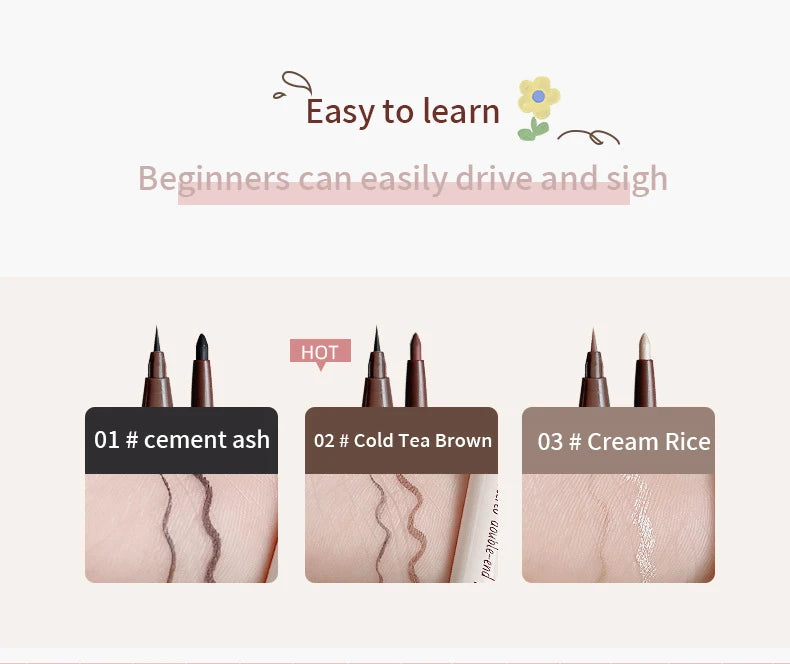 MAXFINE Double-Head Eyeliner Pen – Waterproof Fine Tip & Eye Brightener