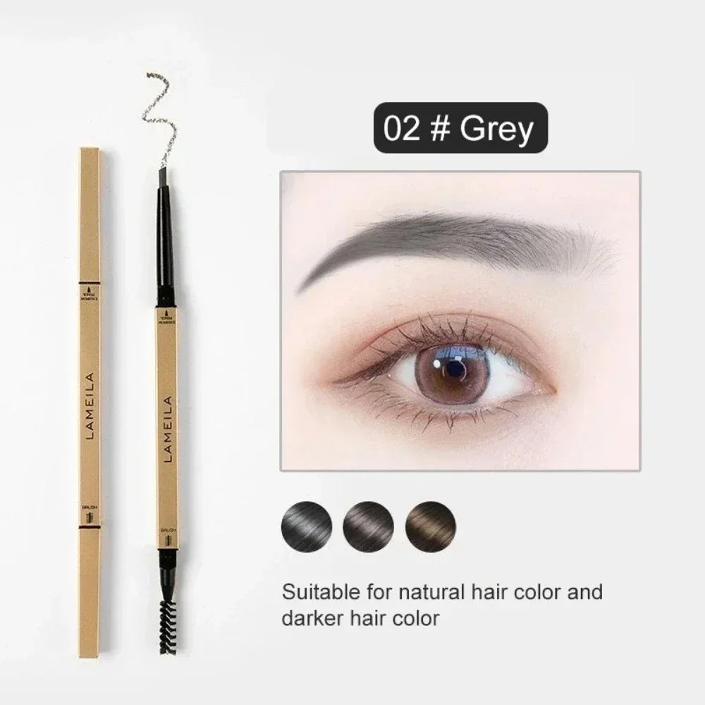 LuxuryGlow 5-Color Double Head Waterproof Eyebrow Pencil with Brush | Long-Lasting & Sweatproof