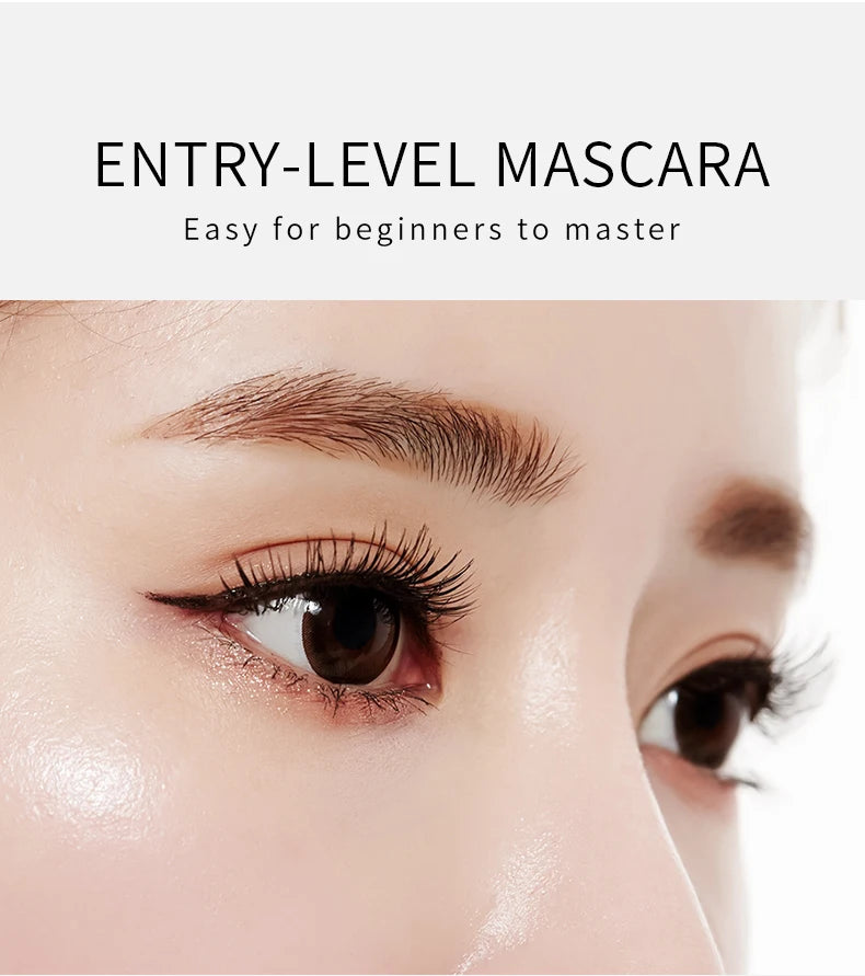 QIC 2-in-1 Waterproof Silk Fiber Mascara for Eyelash Extension – Lengthening & Volumizing