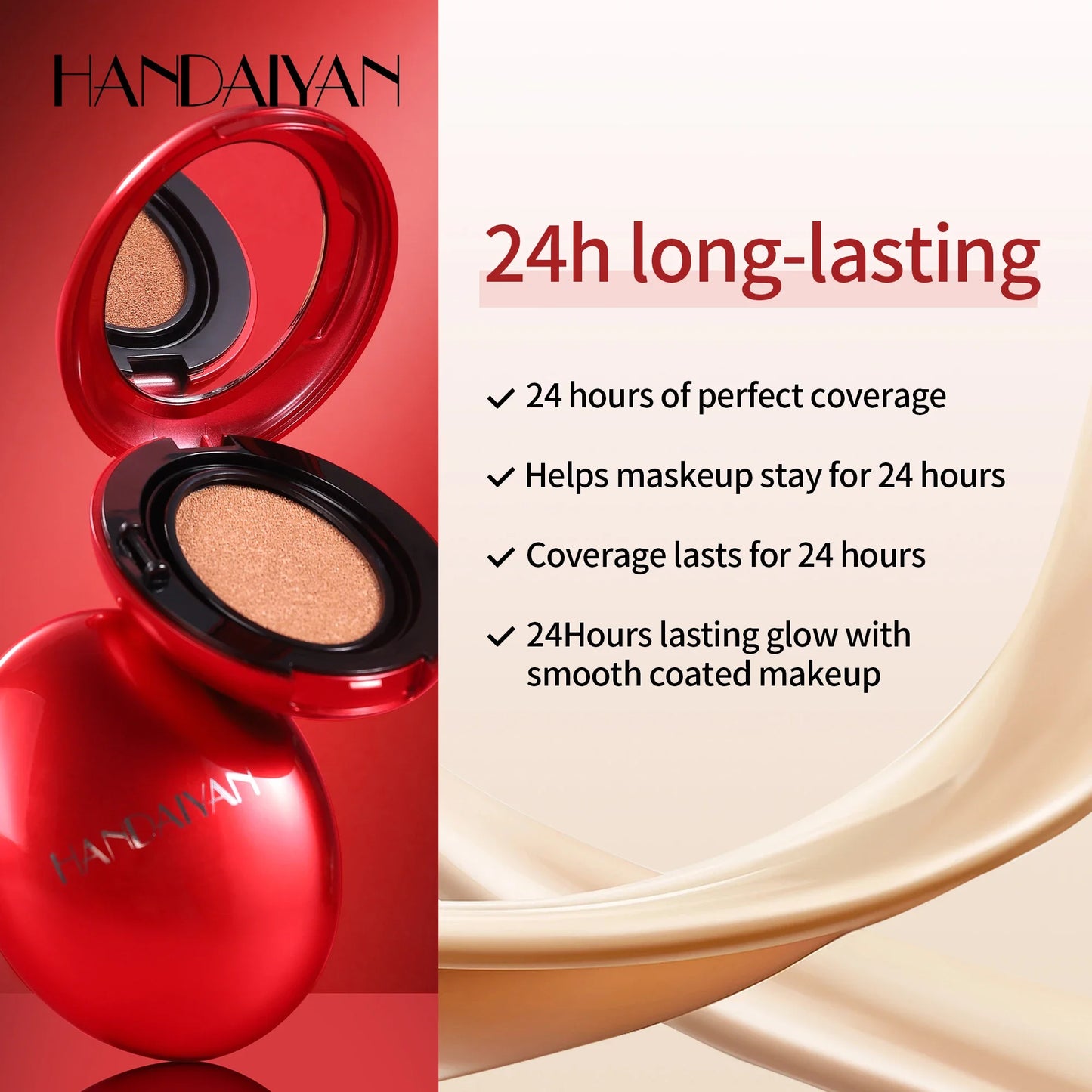 HANDAIYAN 5-Color Concealer Cushion – Moisturizing & Long-Lasting Face Makeup
