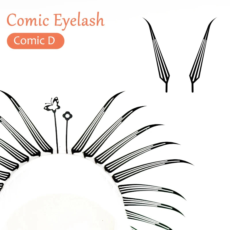 DIYDAY Comic Spire Manga Eyelash Extensions – Feather-Light Anime Look