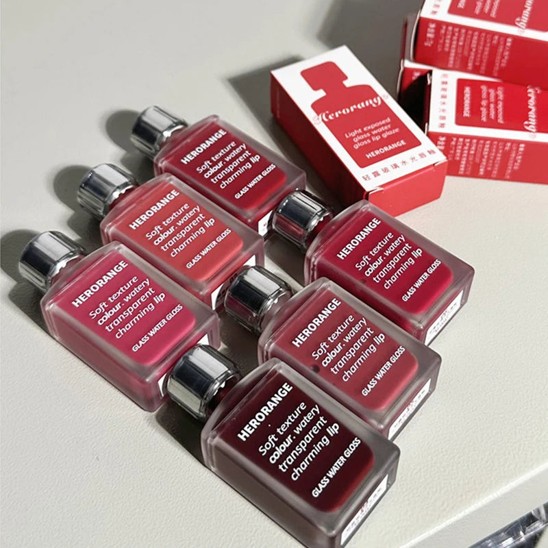 Laca de labios HERORANGE efecto cristal: brillo de espejo, hidratante y antimanchas (7 g)