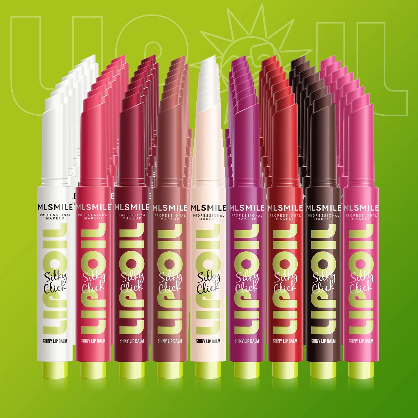 Set de labiales MLSMILE 3 en 1: brillo intenso, hidratante y duradero.