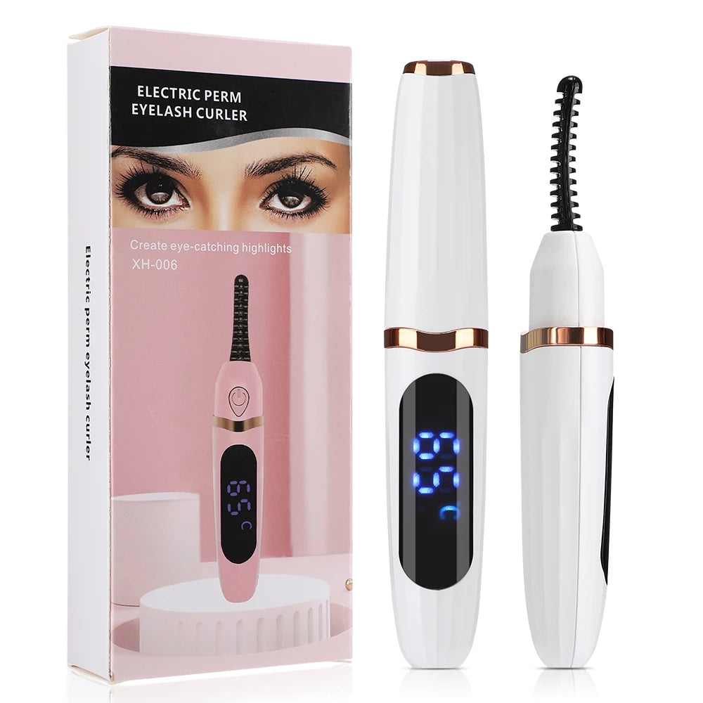 LuxuryGlow Electric Heated Eyelash Curler – Long-Lasting Lift & Natural Curl in Seconds