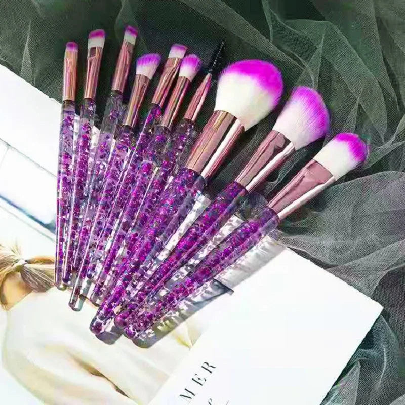 RUZOFO 10PCS Professional Makeup Brush Set – Ultra-Soft Brushes for Face & Eyes