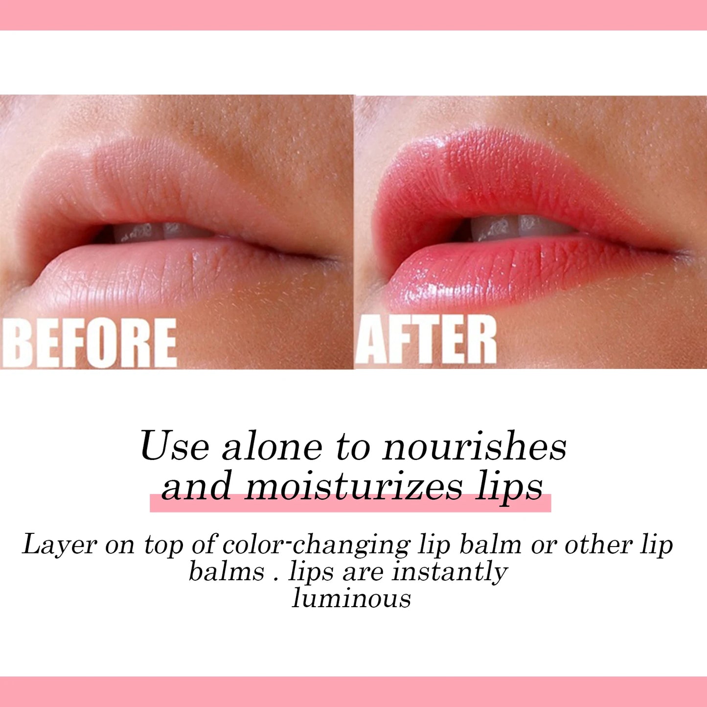Bálsamo labial hidratante con brillo de labios: hidratante y voluminizador (6 ml)