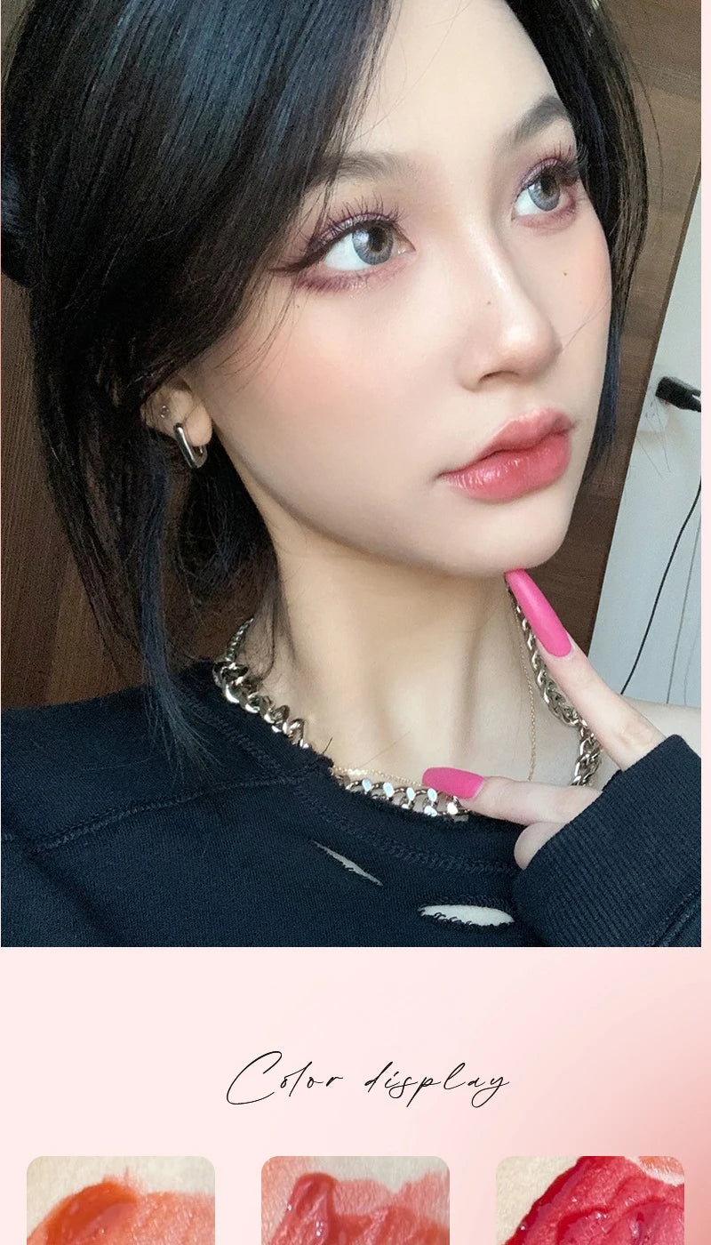 Laca de labios Crystal Gloss de HERORANGE: brillo cristalino, duradero y no pegajoso.