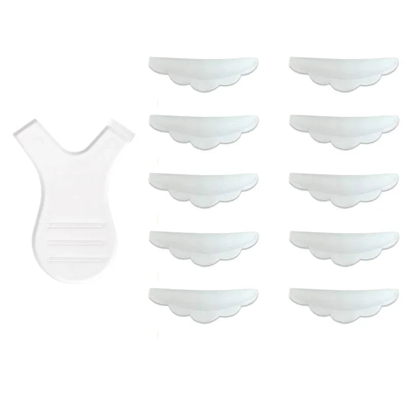 ZXZZS 5 Pairs Silicone Lash Lift Kit with Y Brush & Curler Applicator