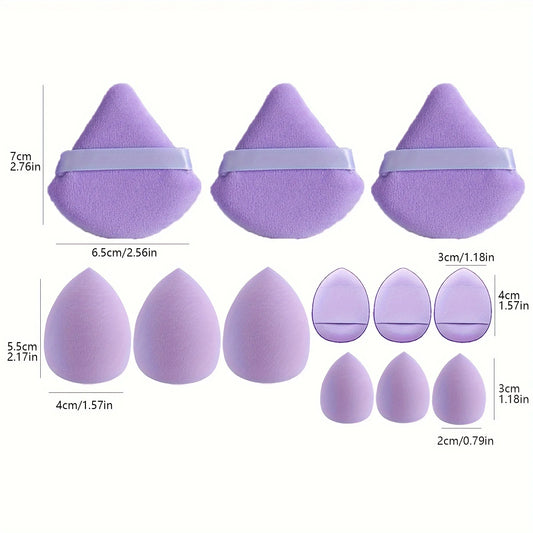 WRDEW 12Pcs Professional Makeup Sponge Set – Soft, Reusable & Versatile Beauty Blenders for Foundation, Powder & Blush