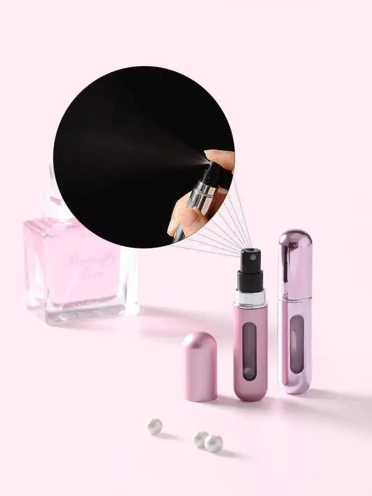 LuxuryGlow 5ml Refillable Perfume Spray Bottle – Bottom Fill & Travel-Friendly