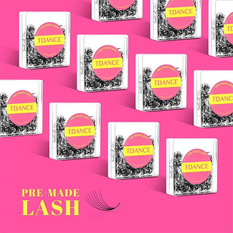 TDANCE 2500 Premade Volume Lash Fans | Pointy Base | 5-Pack Pro Eyelash Extensions C120