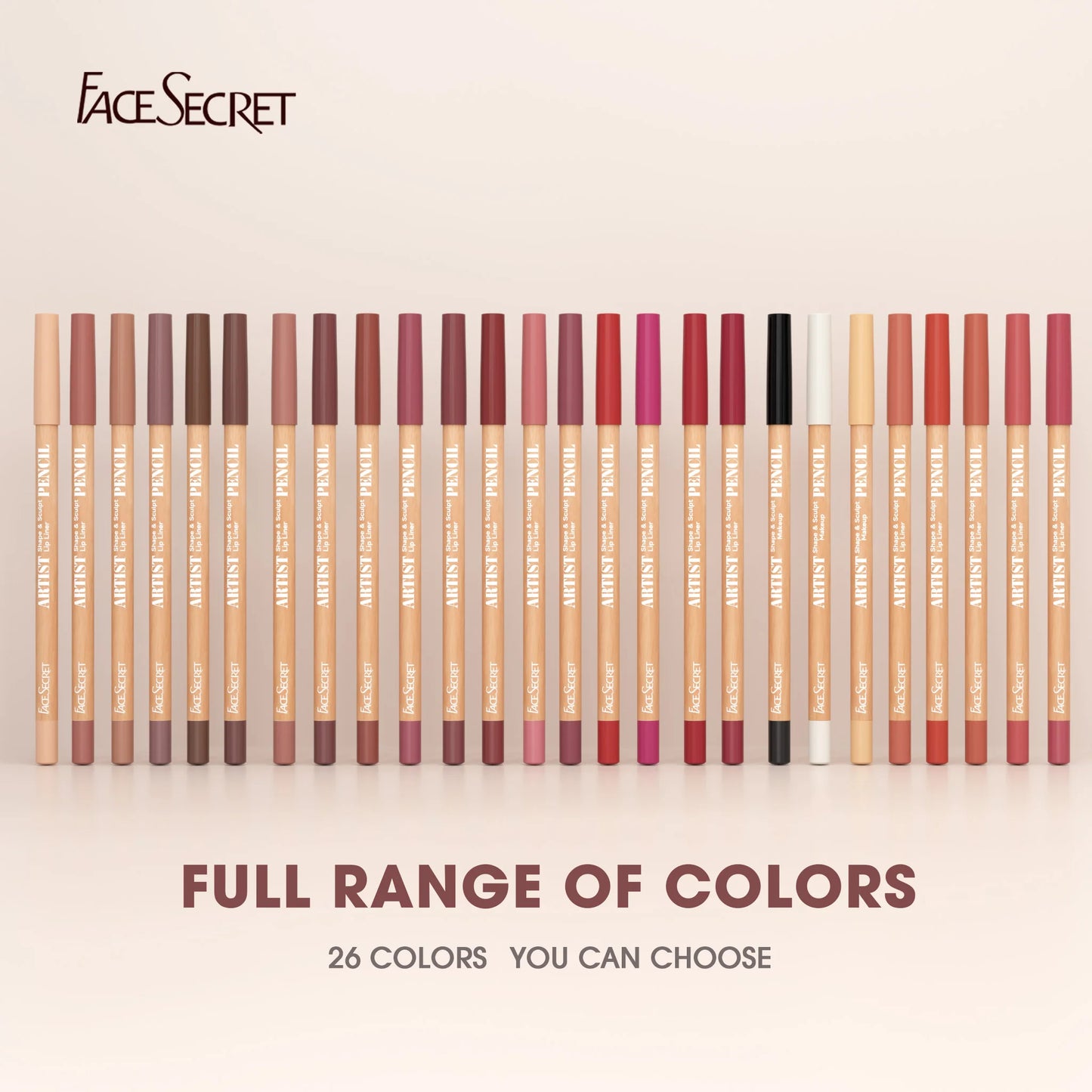 Lápiz delineador de labios LuxuryGlow Face Secret Sculpt: set de delineador de labios mate, duradero y resistente al agua