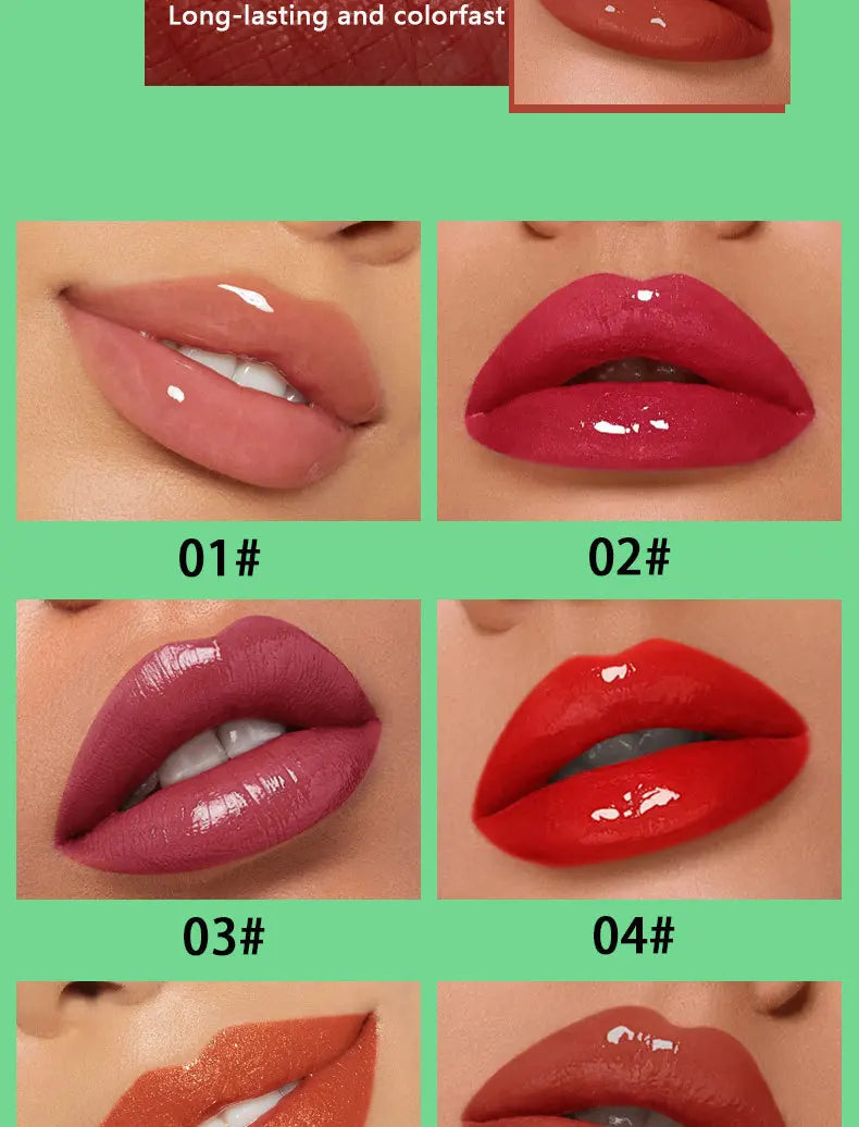 Brillo de labios resistente al agua MAXFINE: brillo hidratante, duradero y antiadherente.