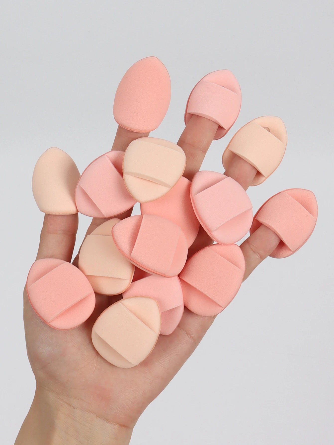 Esponjas de aire LuxuryGlow para dedos: herramienta de maquillaje suave, reutilizable e impecable