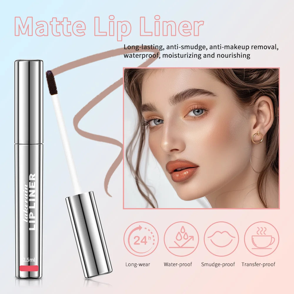 Delineador de labios Peel-Off Tattoo de ibcccndc: tinte mate resistente al agua y de larga duración