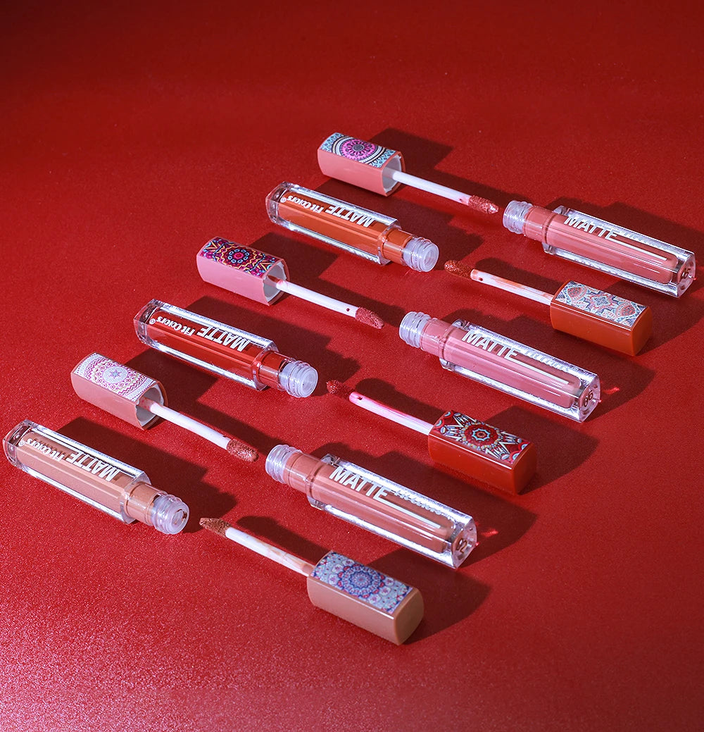 Fit Colors Matte Lip Gloss – Waterproof, Long-Lasting Velvet Lipstick