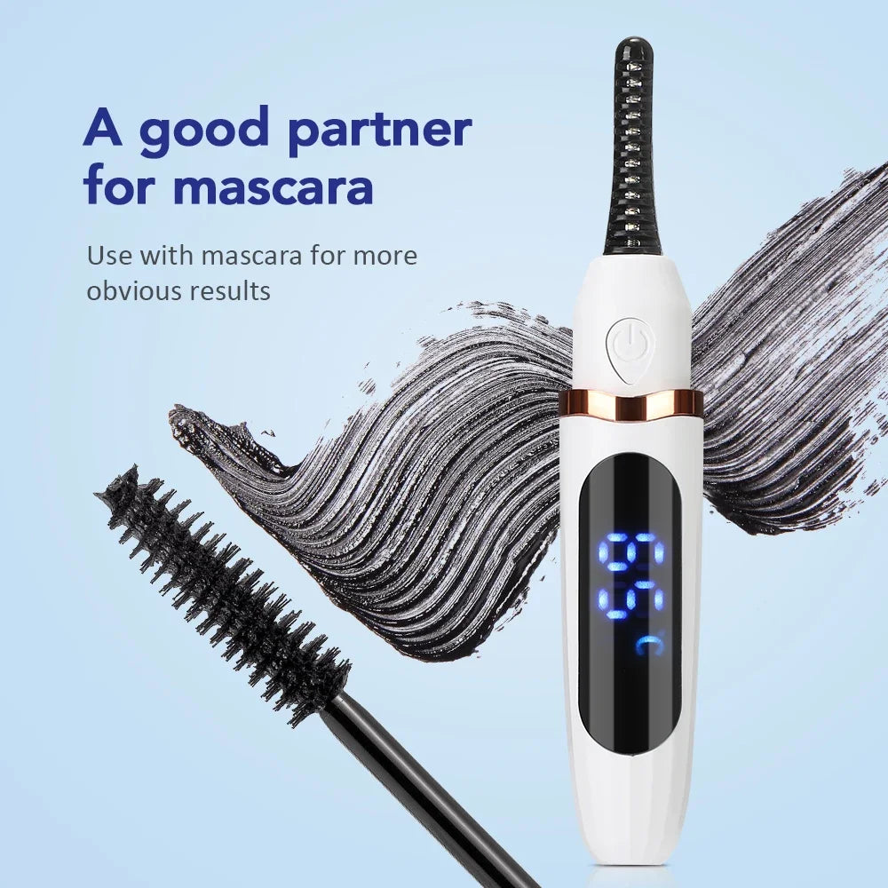 LuxuryGlow Electric Heated Eyelash Curler – Long-Lasting Lift & Natural Curl in Seconds