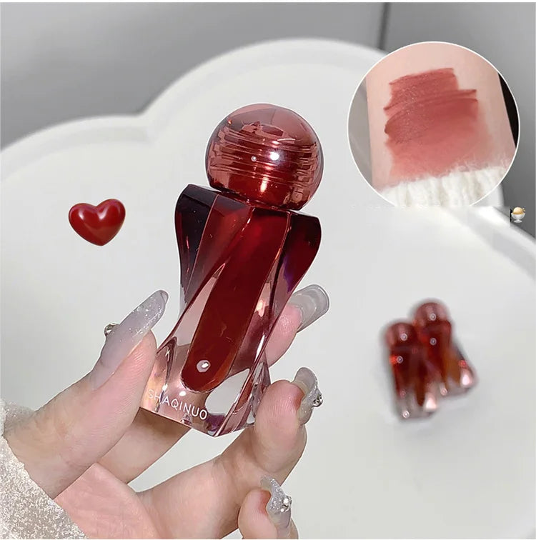 SHAQINUO Velvet Matte Mousse Lip Glaze – Long-Lasting Soft Mist Lipstick