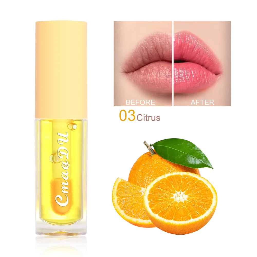 CMAADU 6-in-1 Color-Changing Lip Gloss Set – Fruity, Long-Lasting & Hydrating