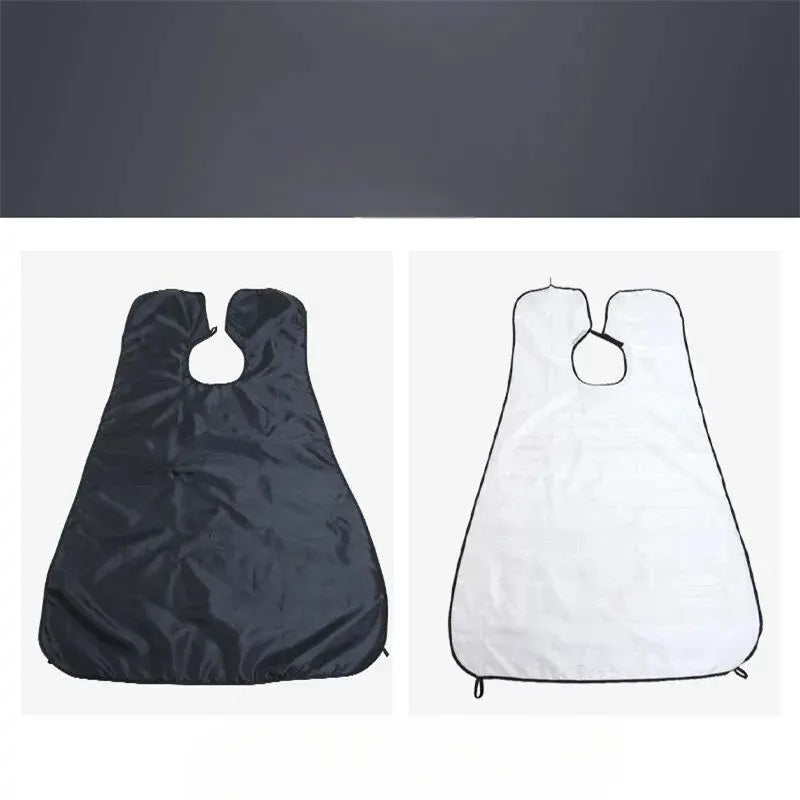 LuxuryGlow No-Mess Shaving Bib for Men – Beard Trimming Apron with Suction Cups