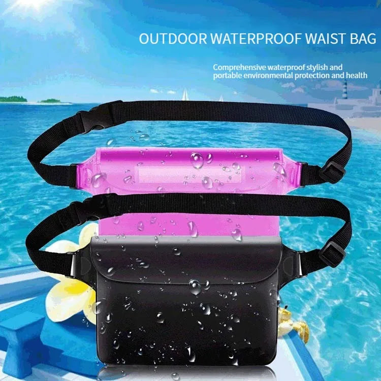 BeeChip Waterproof Waist & Shoulder Swimming Bag – Beach & Dive Phone Case