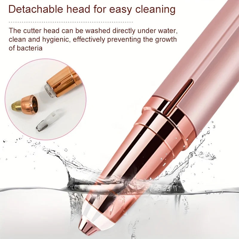 LuxuryGlow Women’s Electric Epilator & Eyebrow Trimmer | Portable Face & Body Shaver